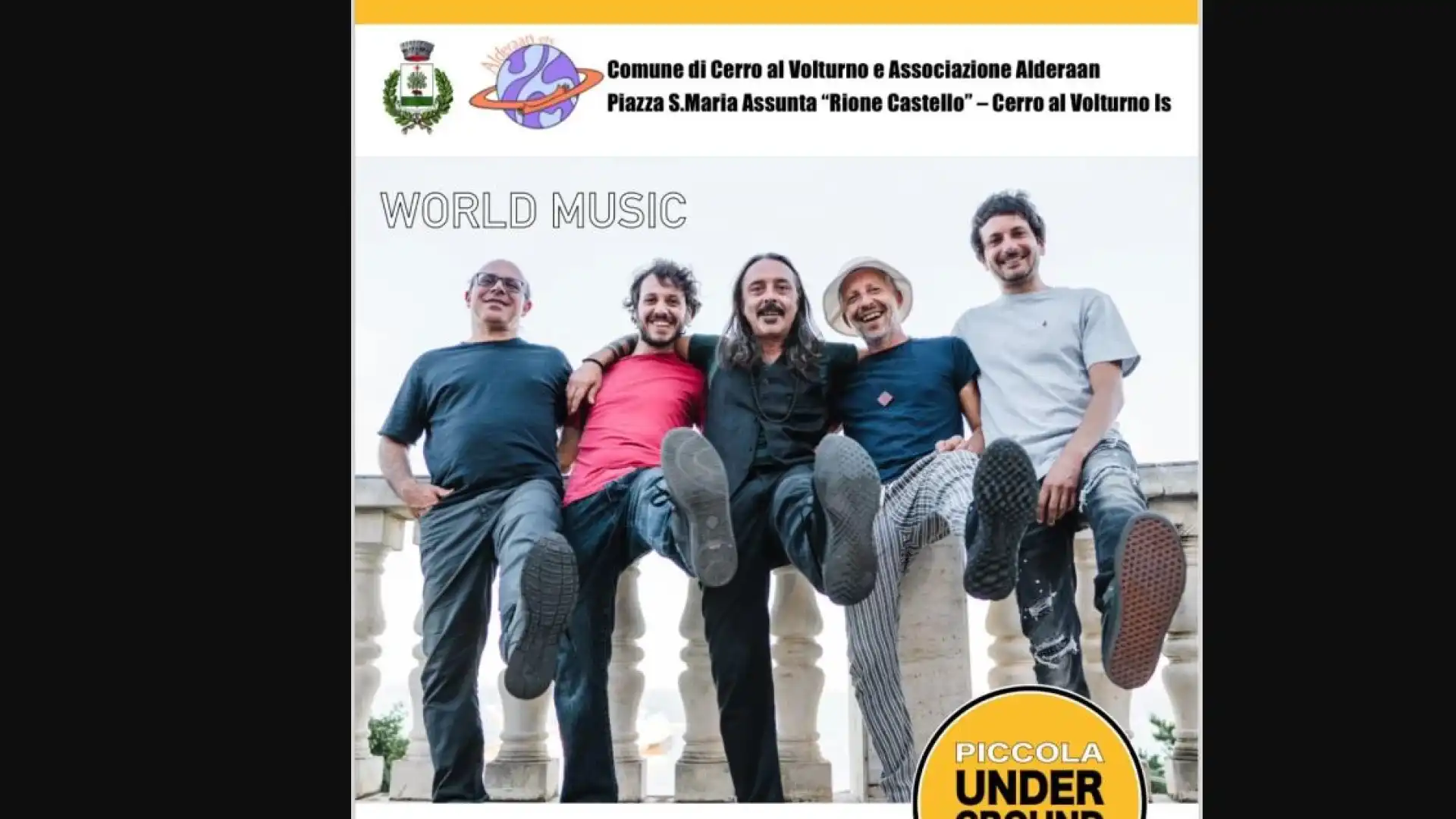 Cerro al Volturno, Piccola UnderGround Orchestra in concerto per il SAI